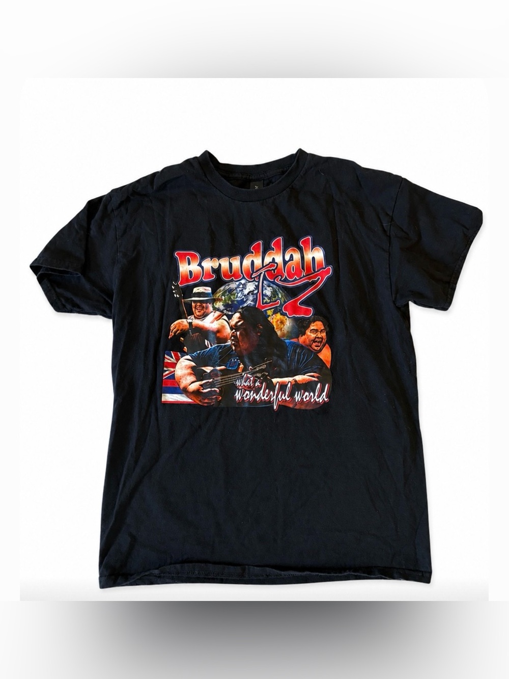 Bruddah Iz Kamakawiwoʻole shirt Hawaiian iz quote women medium